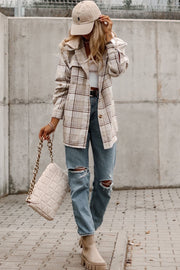 Khaki Plaid Shacket