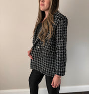 Double Breasted Tweed Blazer