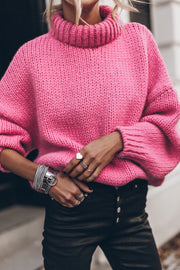 Rose Red Chunky Sweater