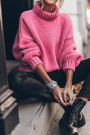 Rose Red Chunky Sweater